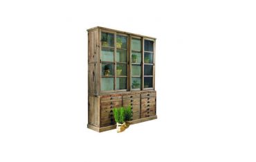 Vetrina in Pino Vecchio 4 Ante Scorrevoli Guarnieri Arnica