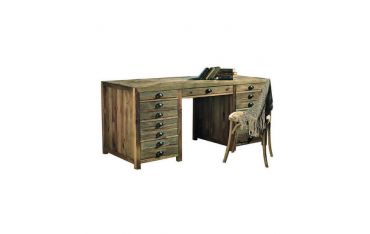 Scrivania in Pino Vecchio 9 Cassetti Guarnieri Assenzio