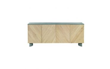 Mobile contenitore in Castagno 4 Ante Guarnieri Avena