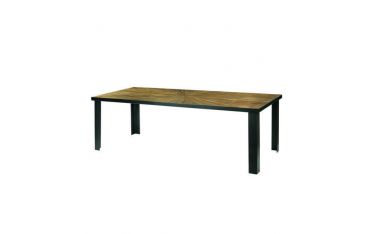 Tavolo in Ferro e Olmo Vecchio Guarnieri Cacao 240 CM240X100X77