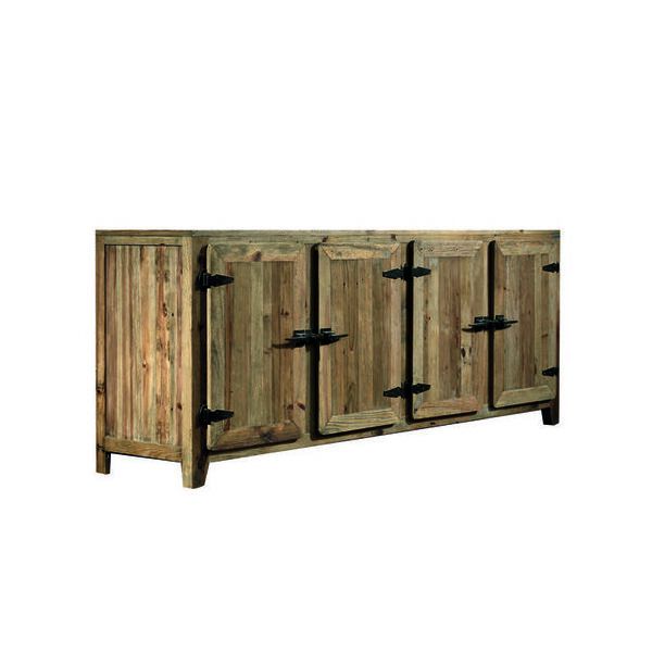 Credenza in Pino Vecchio 4 Ante 6 Ripiani Guarnieri Camomilla