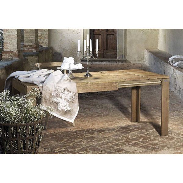 Tavolo Allungabile in Olmo Vecchio Guarnieri Eucalipto 140 CM140/200X85X78