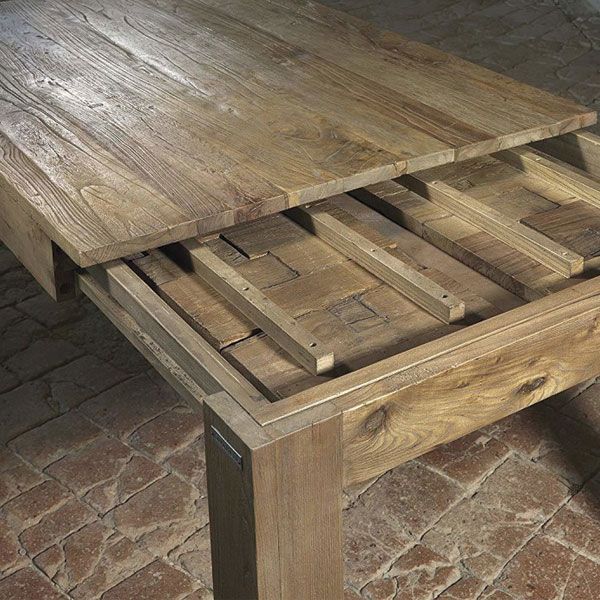 Tavolo Allungabile in Olmo Vecchio Guarnieri Eucalipto 140 CM140/200X85X78