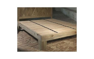 Letto Matrimoniale in Pino Vecchio Guarnieri Menta