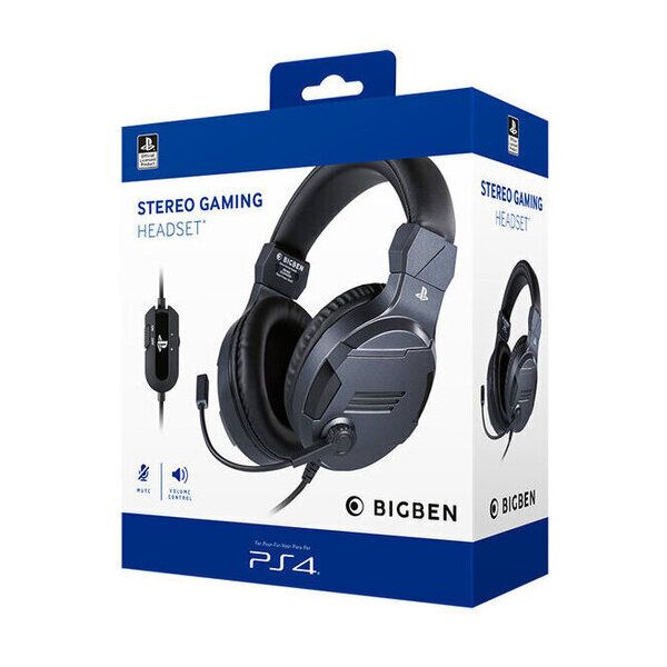 Cuffia Gaming Licenza Sony Big Ben Interactive Audio Titanio - PS4OFHEADSETV3TITAN