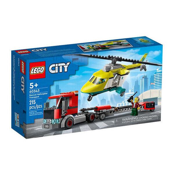Lego City Trasportatore di Elicotteri di Salvataggio - 60343