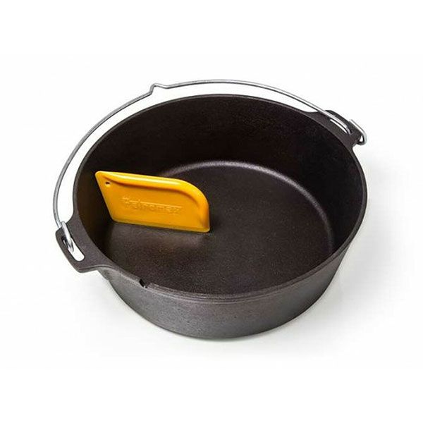Padella In Ghisa Lodge Bold - Diametro 30,5 Cm - Per Forno, Induzione, Gas - Stagionata E Antiaderente Naturale - 4