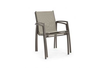 Sedia da Giardino con Braccioli Bizzotto Hilla in Alluminio Colore Coffee - 0662937