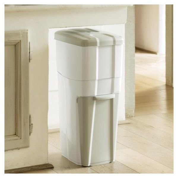 PATTUMIERA A PEDALE COLORS LINE LT.18 BIANCO