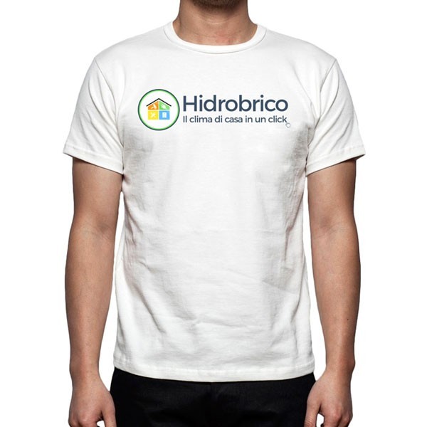 T-Shirt in cotone con logo Hidrobrico