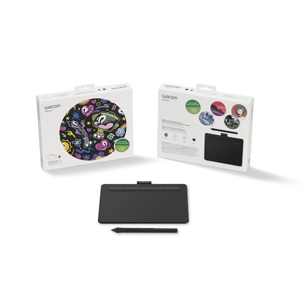 Intuos Small Bluetooth Black - Tavoletta Con Penna - Wacom - WCM.CTL-4100WLK-S
