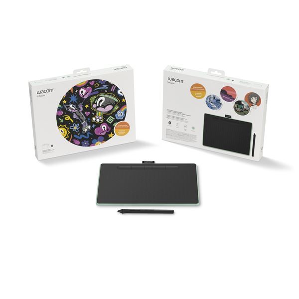 Intuos Medium Bluetooth Pistachio - Tavoletta Con Penna - Wacom - WCM.CTL-6100WLE-S