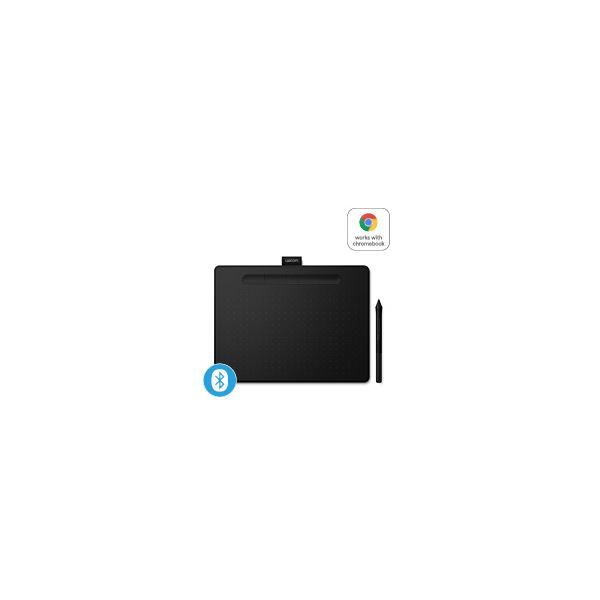 Intuos Medium Bluetooth Black - Tavoletta Con Penna - Wacom - WCM.CTL-6100WLK-S