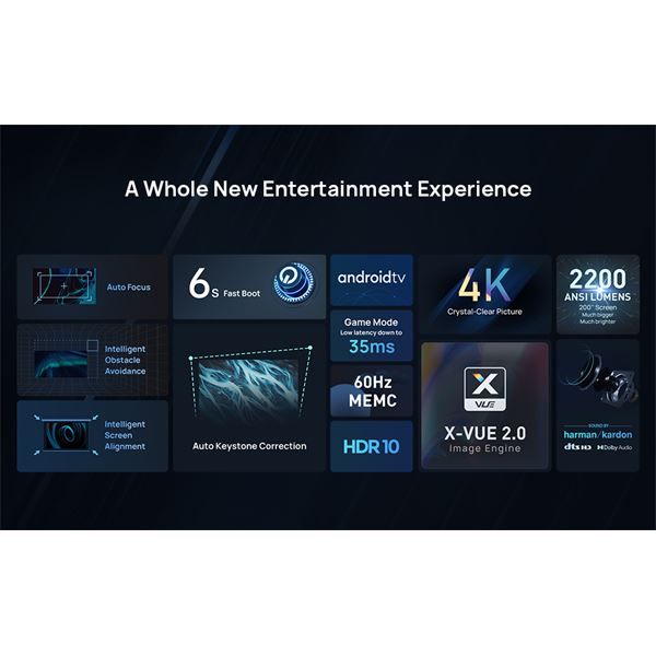 Horizon Pro - Proiettore Portatile Smart 4k - Xgimi - XGM.XK03H