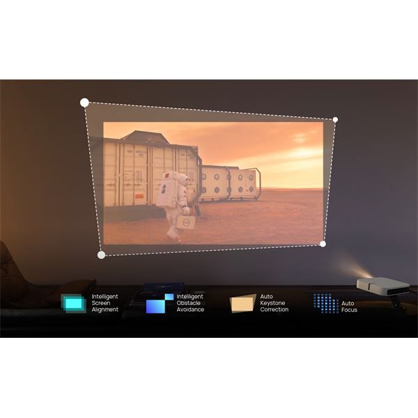 Elfin - Proiettore Portatile Intelligente Full Hd Con Android Tv - Xgimi - XGM.XL03A