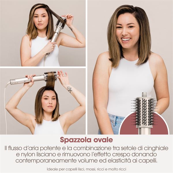Asciugacapelli Flexstyle Set Completo (hd440sleu) - Champagne - Shark - SHR.HD440SLEU