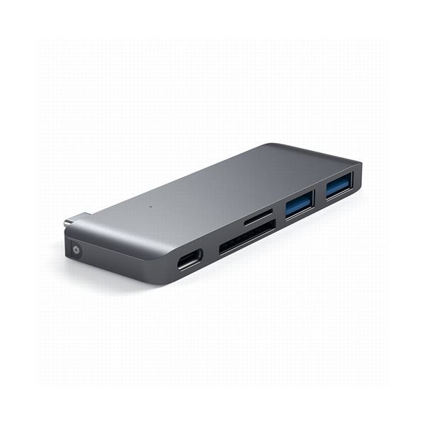Hub Usb-c Con Card Reader E Porta Usb-c Pass-through Space Gray - Satechi - STC.ST-TCUPM