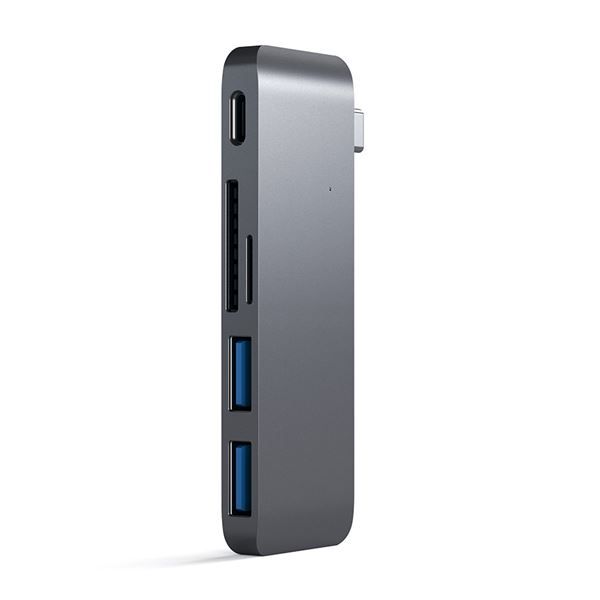 Hub Usb-c Con Card Reader E Porta Usb-c Pass-through Space Gray - Satechi - STC.ST-TCUPM