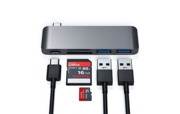 Hub Usb-c Con Card Reader E Porta Usb-c Pass-through Space Gray - Satechi - STC.ST-TCUPM