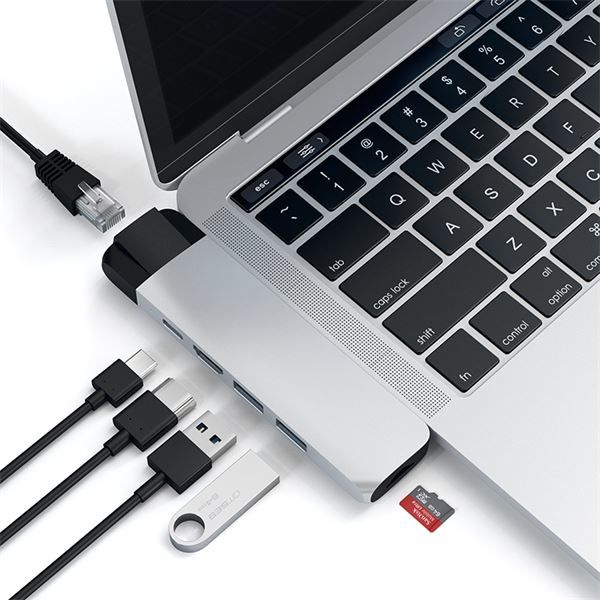 Pro Hub Usb-c Con Ethernet + Hdmi 4k Silver - Satechi - STC.ST-TCPHES