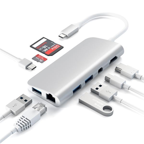 Adattatore Usb-c Multimedia Silver - Satechi - STC.ST-TCMM8PAS