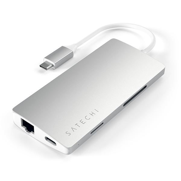 Adattatore Usb-c Multi-porta 4k Ethernet V2 Silver - Satechi - STC.ST-TCMA2S