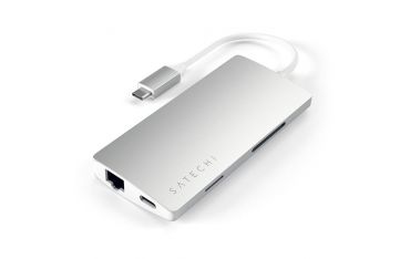 Adattatore Usb-c Multi-porta 4k Ethernet V2 Silver - Satechi - STC.ST-TCMA2S