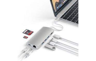 Adattatore Usb-c Multi-porta 4k Ethernet V2 Silver - Satechi - STC.ST-TCMA2S