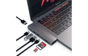 Pro Hub Usb-c Con 4k Hdmi + Usb-c + Card Reader Space Gray - Satechi - STC.ST-CMBPM