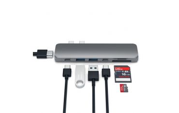 Pro Hub Usb-c Con 4k Hdmi + Usb-c + Card Reader Space Gray - Satechi - STC.ST-CMBPM
