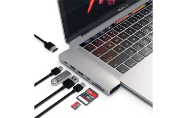 Pro Hub Usb-c Con 4k Hdmi + Usb-c + Card Reader Silver - Satechi - STC.ST-CMBPS
