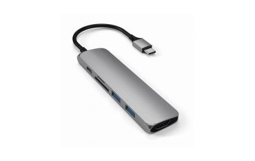 Adattatore Usb-c Slim Multimedia V2 Space Gray - Satechi - STC.ST-SCMA2M