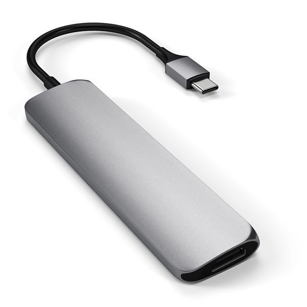 Adattatore Usb-c Slim Multimedia V2 Space Gray - Satechi - STC.ST-SCMA2M