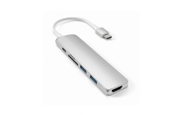 Adattatore Usb-c Slim Multimedia V2 Silver - Satechi - STC.ST-SCMA2S