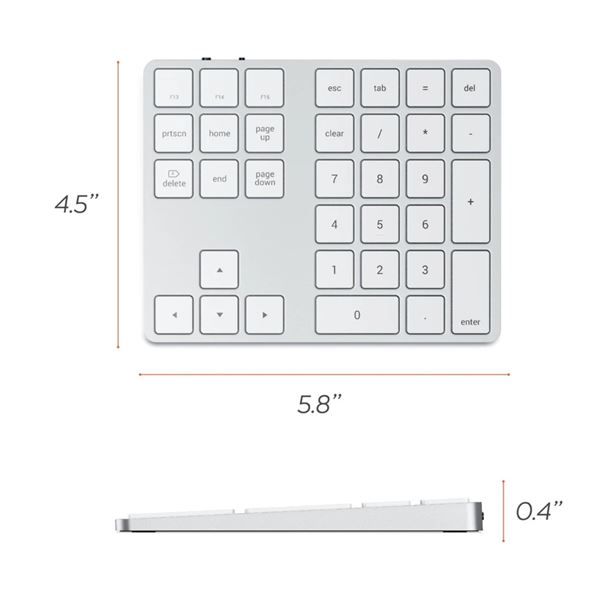 Tastierino Numerico Bluetooth - Silver - Satechi - STC.ST-XLABKS