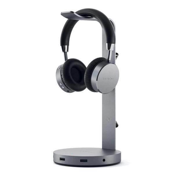 Stand Per Cuffie Hub Usb In Alluminio- Space Gray - Satechi - STC.ST-UCHSHM