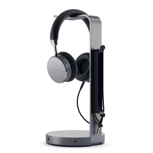 Stand Per Cuffie Hub Usb In Alluminio- Space Gray - Satechi - STC.ST-UCHSHM