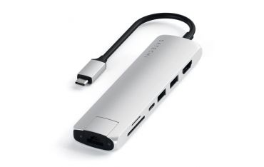 Hub Slim Usb-c Multiporta Con Adattatore Ethernet - Silver - Satechi - STC.ST-UCSMA3S
