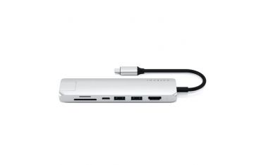 Hub Slim Usb-c Multiporta Con Adattatore Ethernet - Silver - Satechi - STC.ST-UCSMA3S
