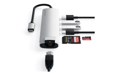 Hub Slim Usb-c Multiporta Con Adattatore Ethernet - Silver - Satechi - STC.ST-UCSMA3S