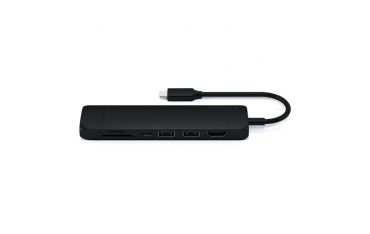 Hub Slim Usb-c Multiporta Con Adattatore Ethernet - Black - Satechi - STC.ST-UCSMA3K