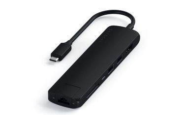 Hub Slim Usb-c Multiporta Con Adattatore Ethernet - Black - Satechi - STC.ST-UCSMA3K