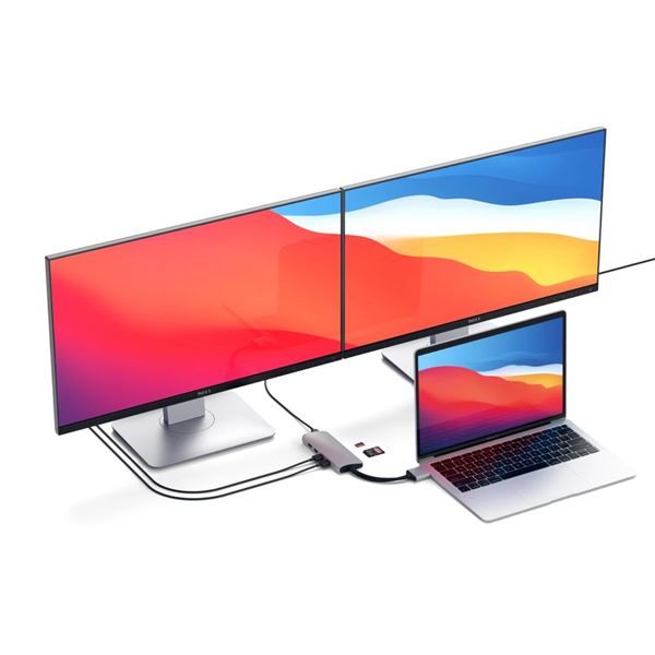 Adattatore Multimediale Type-c Doppio - Silver - Satechi - STC.ST-TCDMMAS