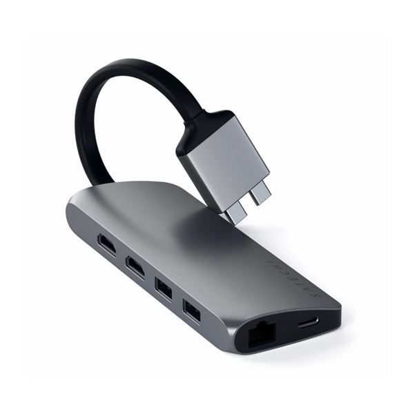 Adattatore Multimediale Type-c Doppio - Space Gray - Satechi - STC.ST-TCDMMAM