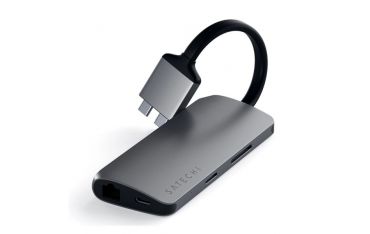 Adattatore Multimediale Type-c Doppio - Space Gray - Satechi - STC.ST-TCDMMAM