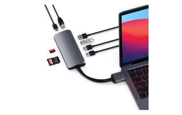 Adattatore Multimediale Type-c Doppio - Space Gray - Satechi - STC.ST-TCDMMAM