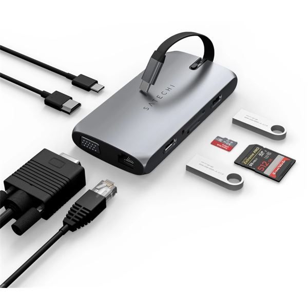 Adattatore Usb-c Multiport On-the-go - Space Gray - Satechi - STC.ST-UCMBAM