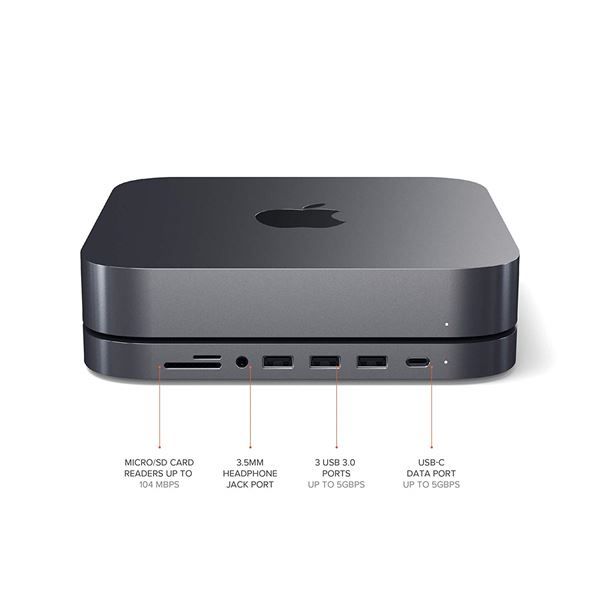 Supporto Con Hub In Alluminio Per Mac Mini - Satechi - STC.ST-ABHFM