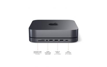 Supporto Con Hub In Alluminio Per Mac Mini - Satechi - STC.ST-ABHFM