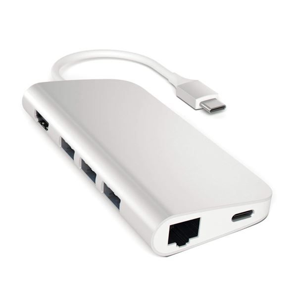 Adattatore Usb-c Multi-porta 4k Ethernet - Silver - Satechi - STC.ST-TCMAS